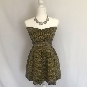 Agaci Black/Gold Homecoming Party Dress M